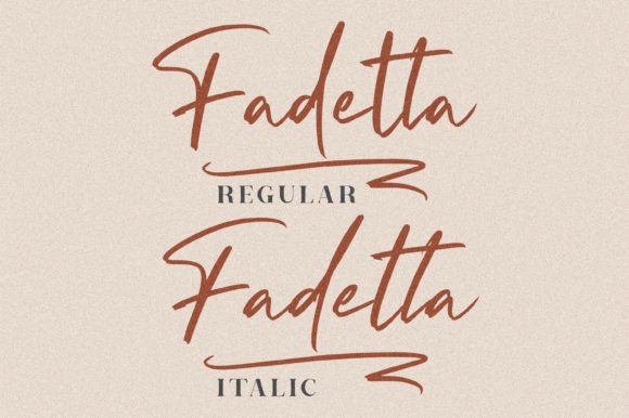 Fadetta Font Poster 3