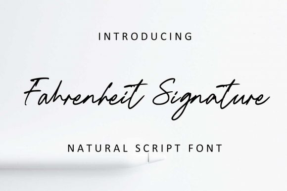 Fahrenheit Signature Font