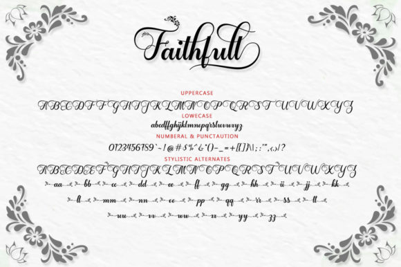 Faithfull Font Poster 7