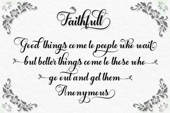 Faithfull Font Poster 8