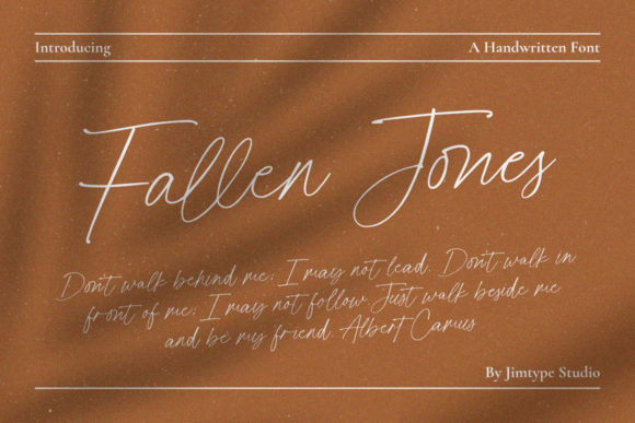 Fallen Jones Font Poster 1