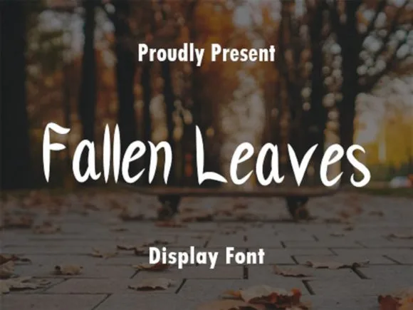 Fallen Leaves Font Fallen Leaves Font Poster 1