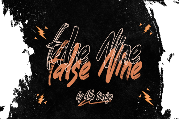 False Nine Font Poster 1