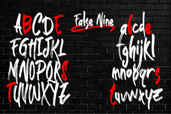 False Nine Font Poster 4