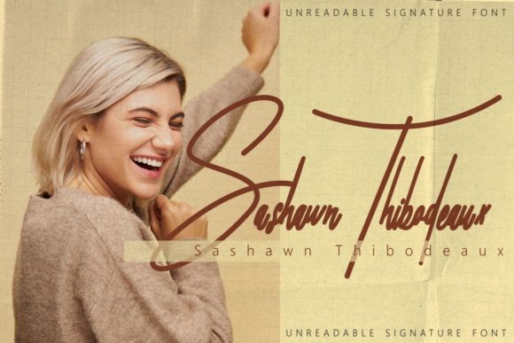 Falsetto Signature Font Poster 2