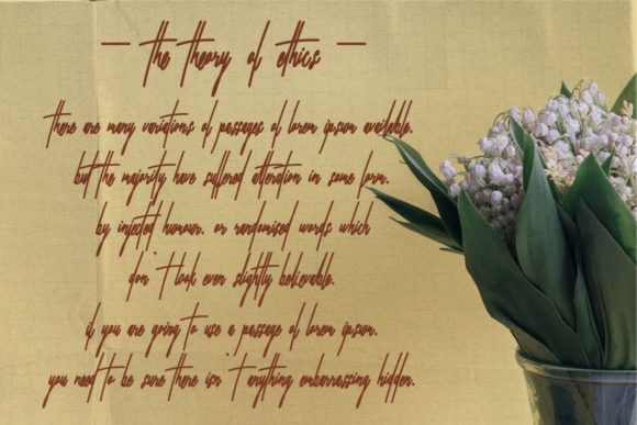 Falsetto Signature Font Poster 5