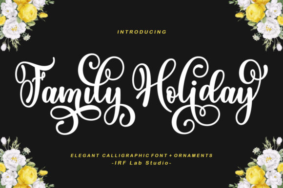 Family Holiday Font Poster 1