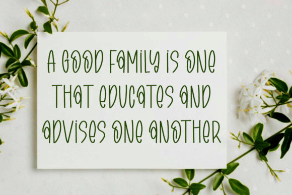 Family in Winter Font Poster 2