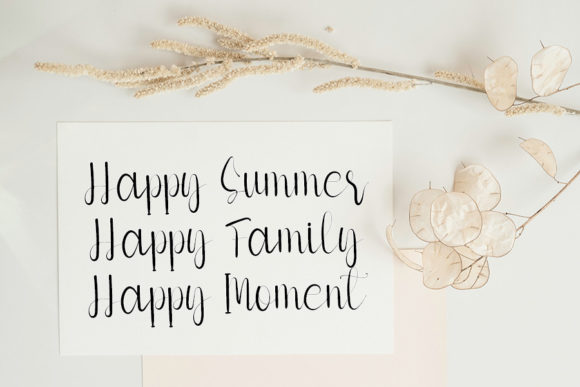 Family of Beautiful Font Poster 3
