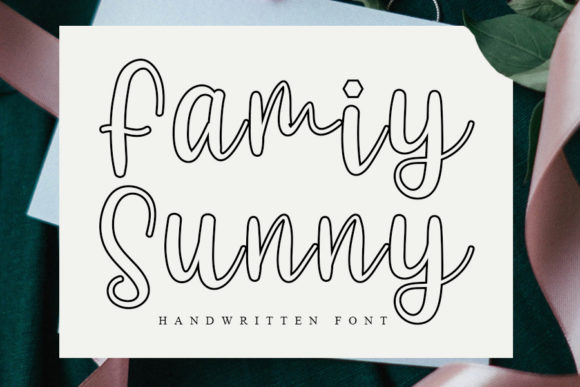 Family Sunny Font Poster 1
