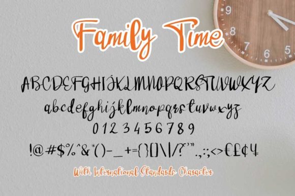 Family Time Font Poster 4