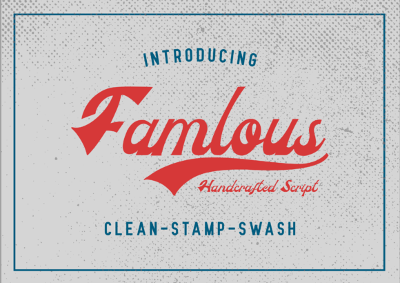 Famlous Font Poster 1