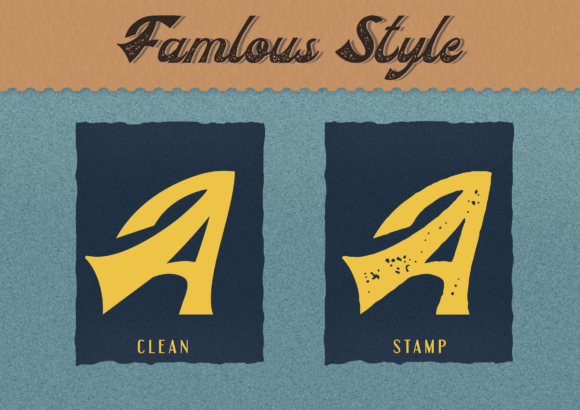 Famlous Font Poster 3