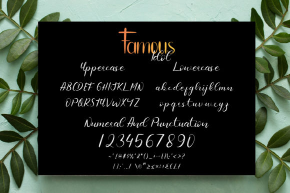Famous Idol Font Poster 8