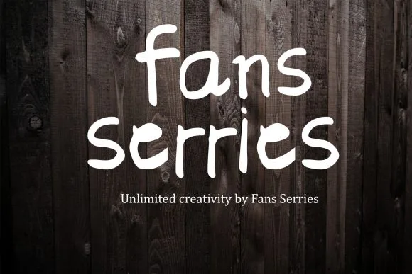Fans Serries Font Fans Serries Font Poster 1