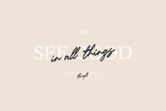 Fanths Bluestick Font Poster 2