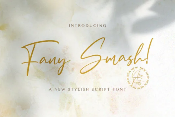 Fany Smash Font Fany Smash Font Poster 1