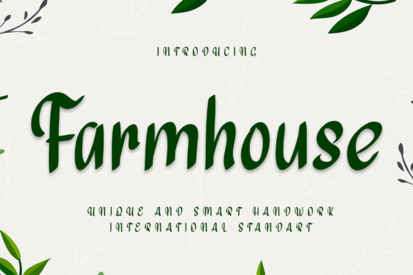 Farmhouse Font Poster 1