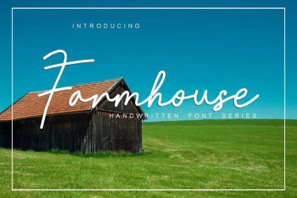 Farmhouse Font Poster 1