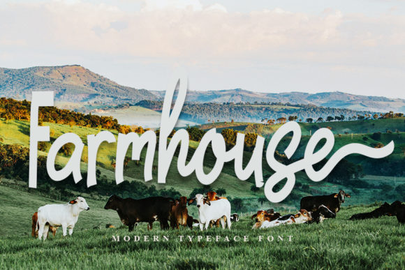 Farmhouse Font Poster 1