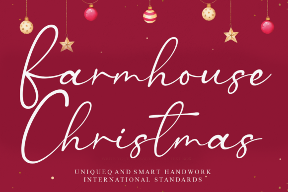 Farmhouse Christmas Font Poster 1