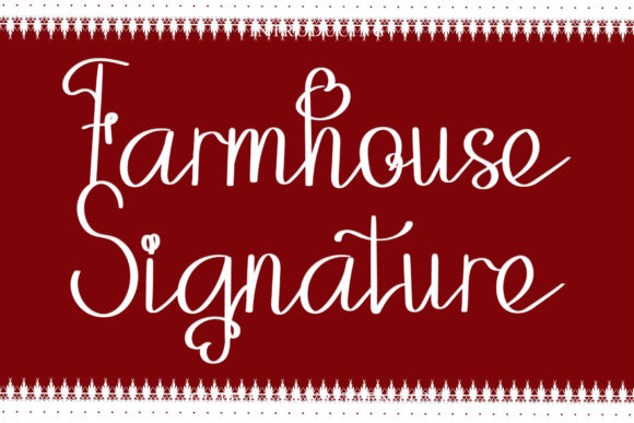 Farmhouse Signature Font Poster 1