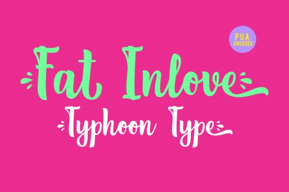 Fat Inlove Font Poster 1