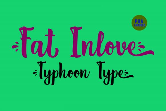Fat Inlove Font Poster 2