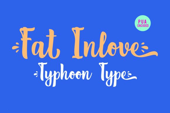 Fat Inlove Font Poster 3