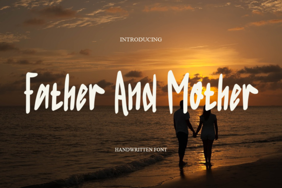 Father and Mother Font Poster 1