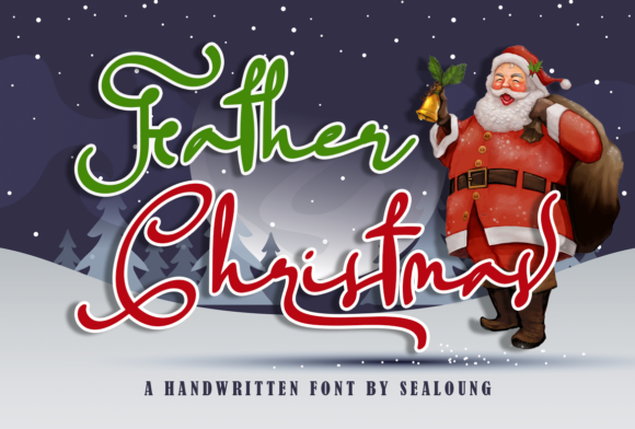 Father Christmas Font Poster 1