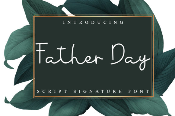 Father Day Font Poster 1