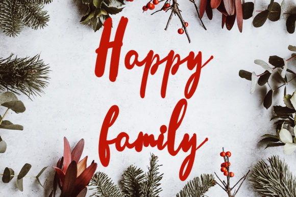 Father Santa Font Poster 3