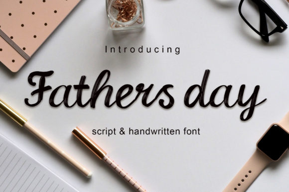 Fathers Day Font Poster 1