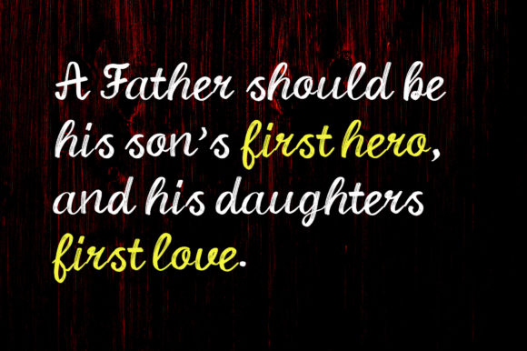 Fathers Day Font Poster 2