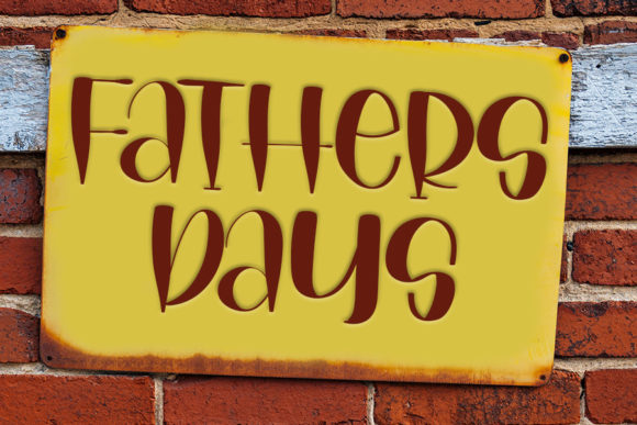 Fathers Days Font Poster 1