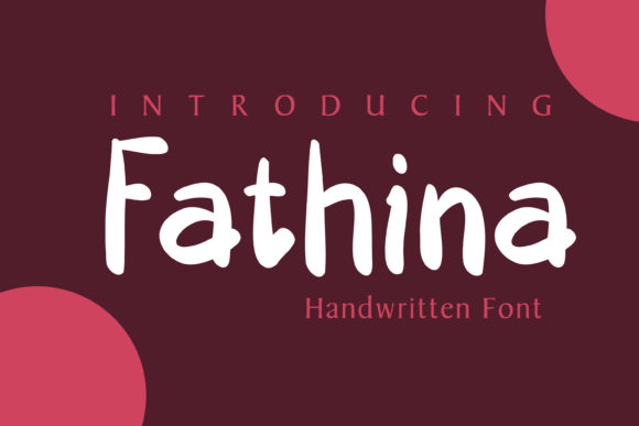 Fathina Font Poster 1