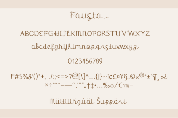 Fausta Font Poster 5