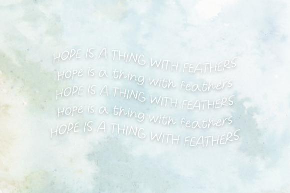 Feather Things Font Poster 3