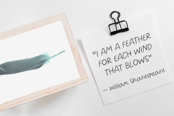 Feather Things Font Poster 4