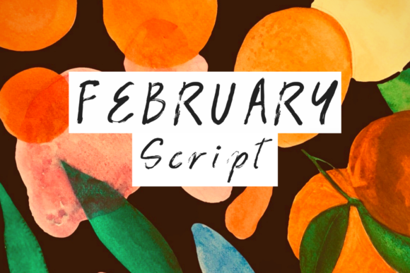 February Script Font Poster 1