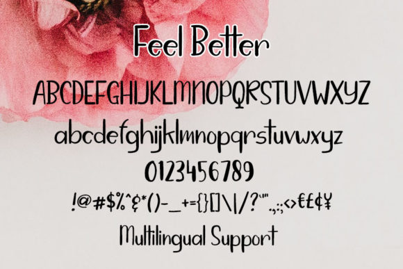Feel Better Font Poster 4