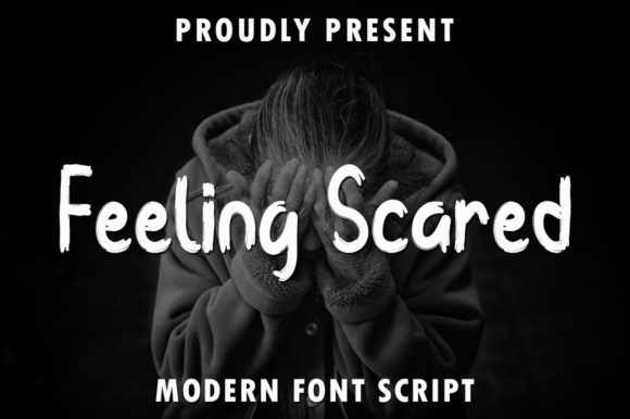 Feeling Scared Font Poster 1