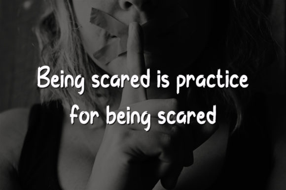 Feeling Scared Font Poster 4