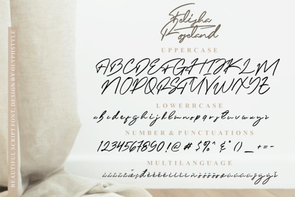 Felisha Roseland Font Poster 7