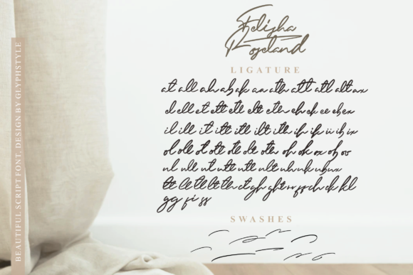 Felisha Roseland Font Poster 8