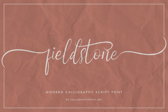 Fieldstone Font Poster 2