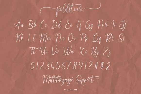 Fieldstone Font Poster 5