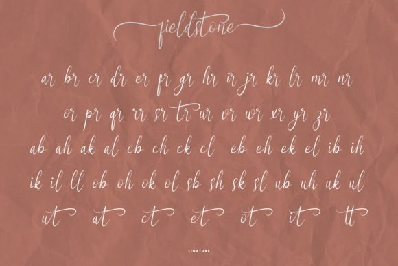 Fieldstone Font Poster 7