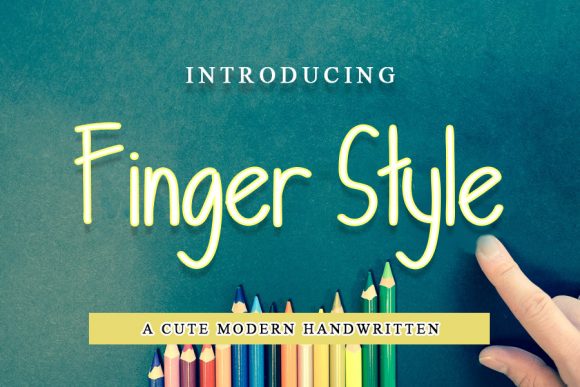 Finger Style Font Poster 1